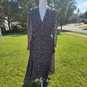 Betsey Johnson Polka Dot Wrap Dress - Size‎ 8